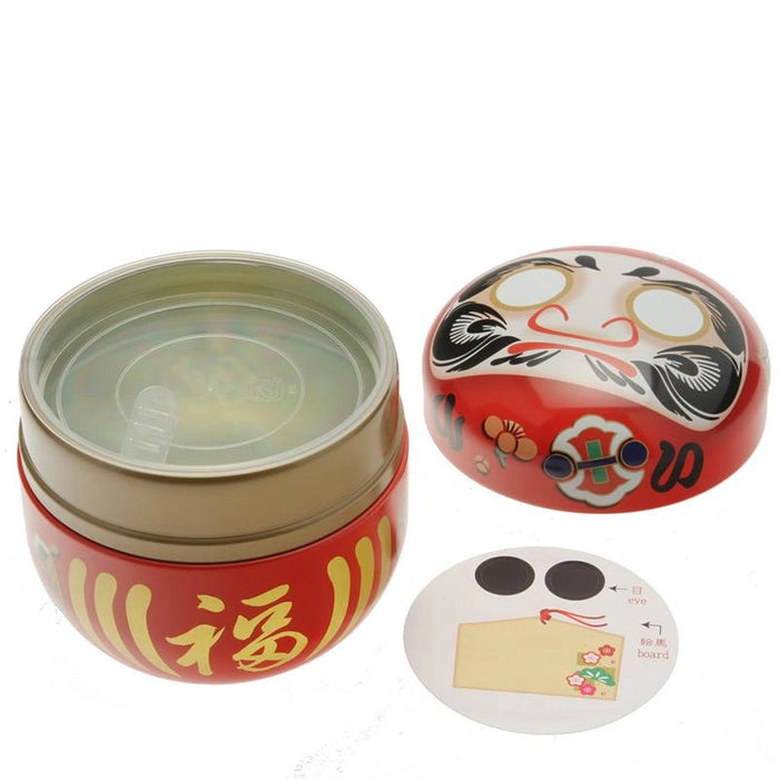 Tea Canister Red Daruma "Wishes", 100g