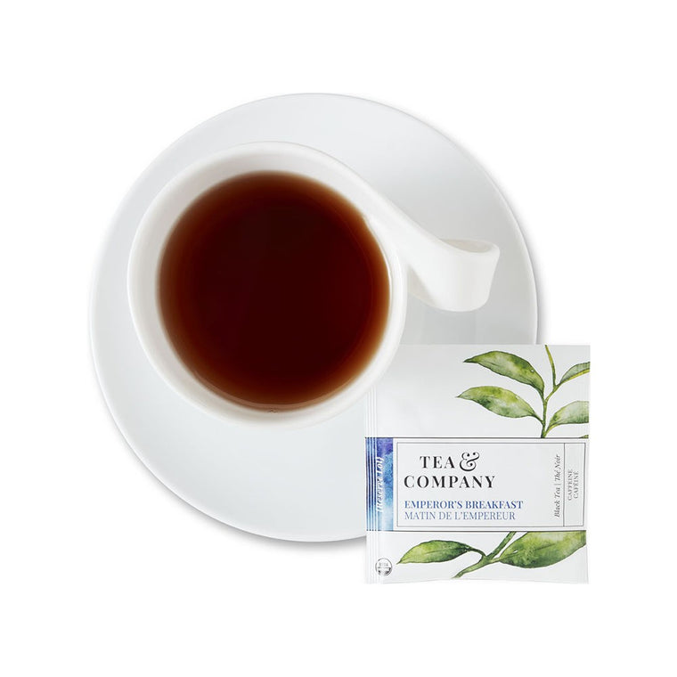 Tea & Co Matin de l'Empereur Biologique - Enveloppes doublées d'aluminium en paquet de 100