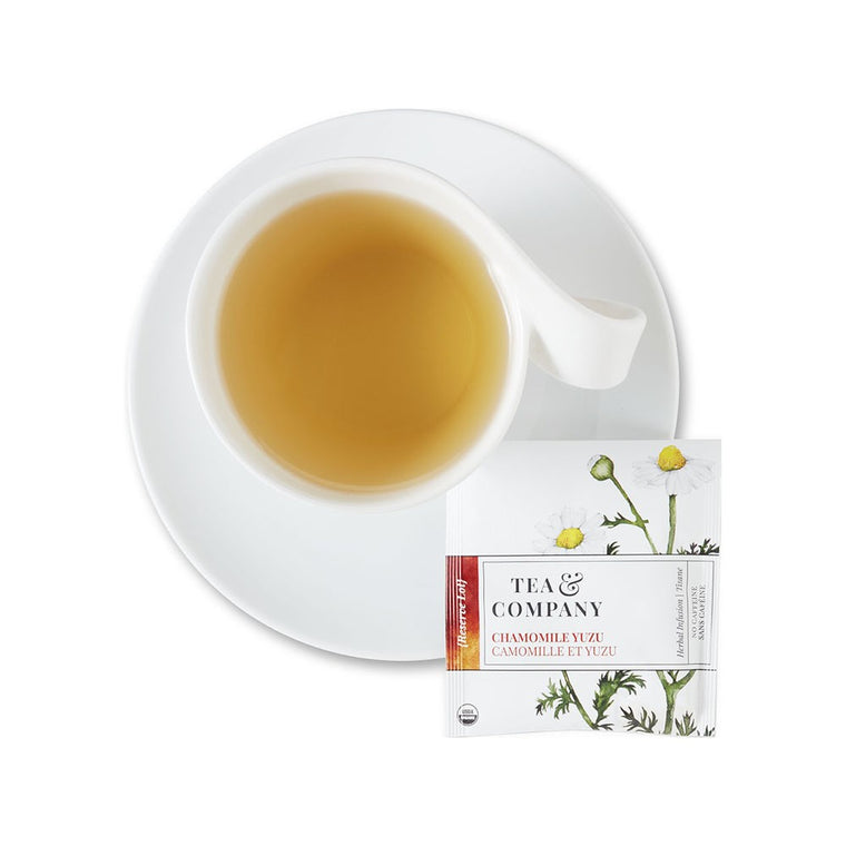 Tea & Co Camomille & Yuzu Biologique - Enveloppes doublées d'aluminium en paquet de 100