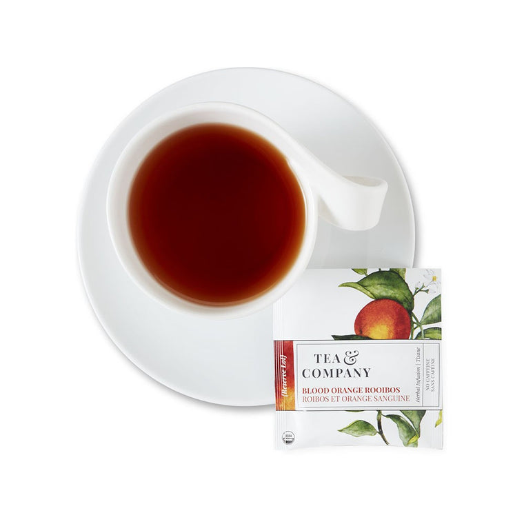 Rooibos et Orange Sanguine Bio. - Enveloppes doublées d'aluminium en paquet de 100