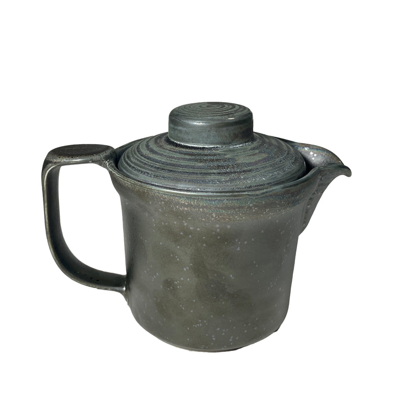 Naoki matte Olive green/Brown Teapot 16oz