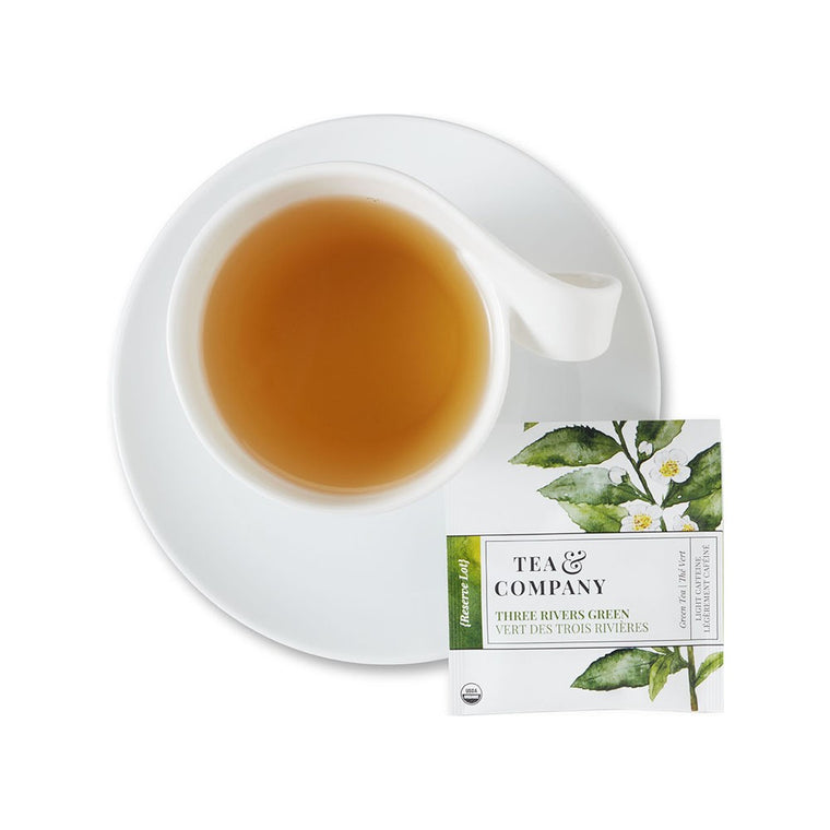 Tea & Co Vert des Trois Rivieres Biologique - Enveloppes doublées d'aluminium en paquet de 100